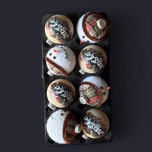 ✨ Set of 8 vintage Snowman
Christmas Ornaments✨